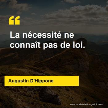 Citations Augustin D'Hippone