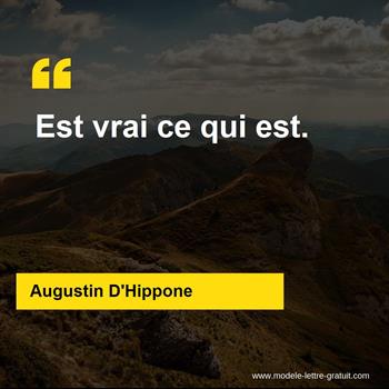 Citation de Augustin D