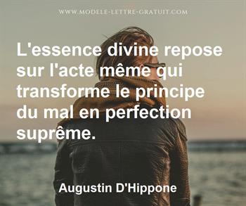 Citation de Augustin D