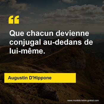 Citation de Augustin D