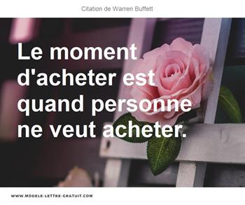 Citations Warren Buffett