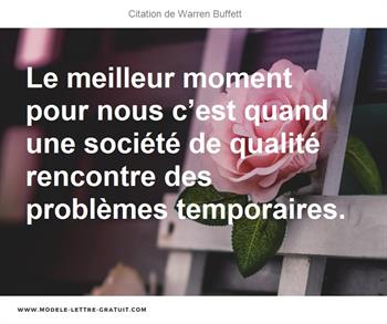 Citations Warren Buffett