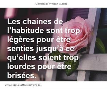 Citations Warren Buffett