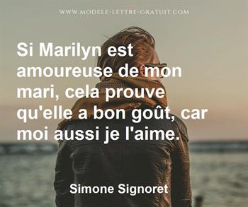 Citation de Simone Signoret