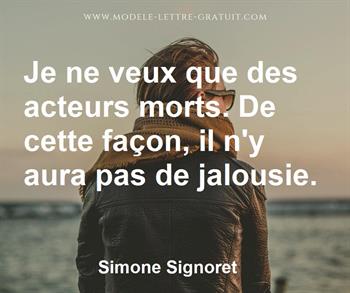 Citation de Simone Signoret