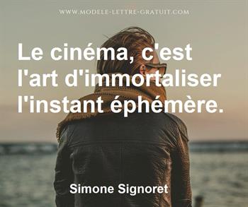 Citation de Simone Signoret