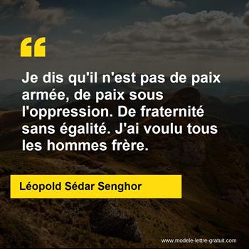 Citation de Léopold Sédar Senghor