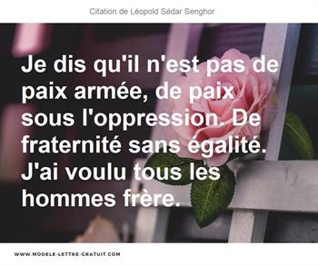 Citations Léopold Sédar Senghor