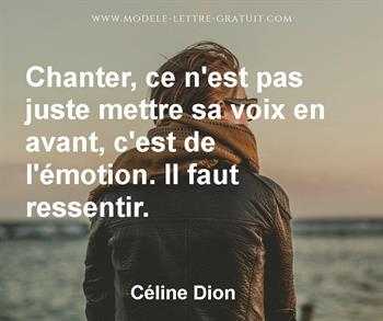 Citation de Céline Dion