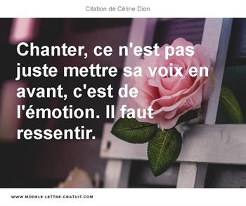 Citations Céline Dion