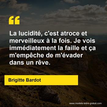 Citation de Brigitte Bardot