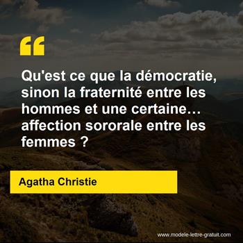 Citation de Agatha Christie