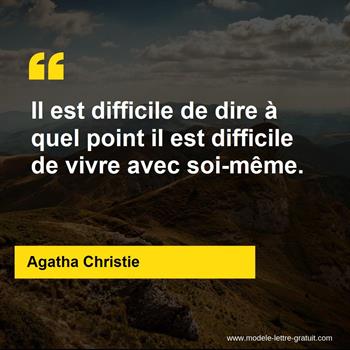 Citation Agatha Christie