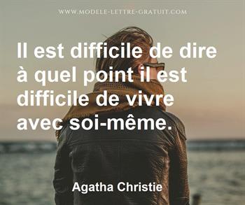 Citation de Agatha Christie