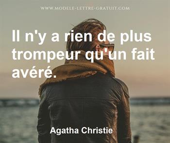 Citation de Agatha Christie