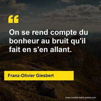 Citation de Franz-Olivier Giesbert