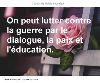 Citations Malala Yousafzai