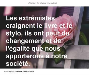 Citations Malala Yousafzai
