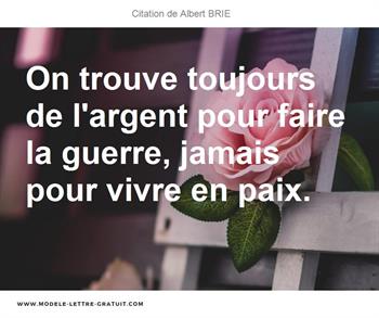 Citations Albert BRIE