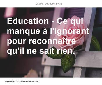 Citations Albert BRIE
