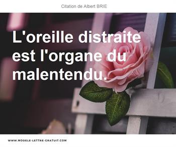 Citations Albert BRIE