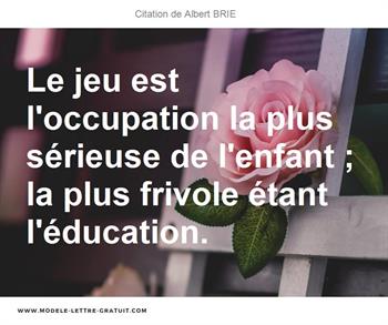 Citations Albert BRIE