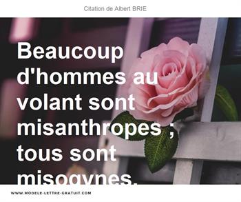 Citations Albert BRIE