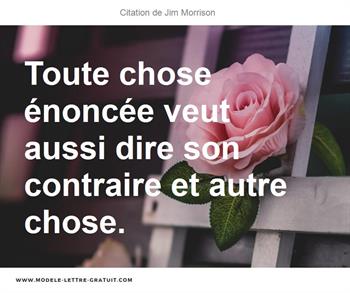 Citations Jim Morrison