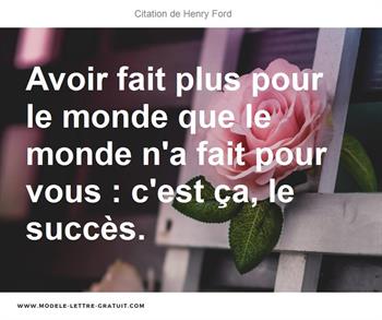 Citations Henry Ford
