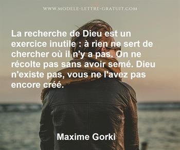 Citation de Maxime Gorki