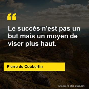Citation de Pierre de Coubertin