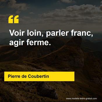 Citations Pierre de Coubertin