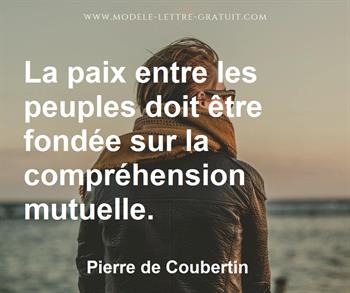 Citation de Pierre de Coubertin
