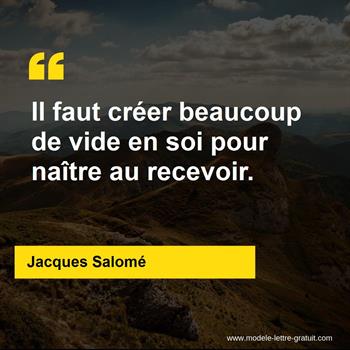 Citation de Jacques Salomé