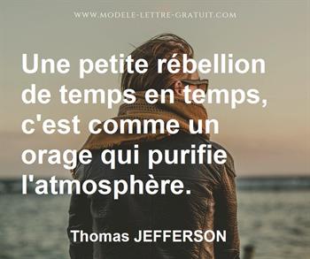 Citation de Thomas JEFFERSON