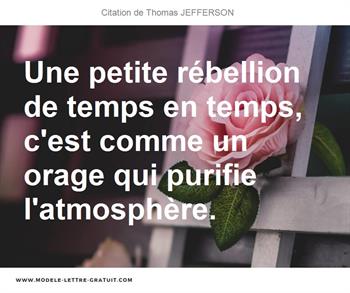 Citations Thomas JEFFERSON