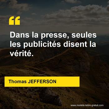 Citations Thomas JEFFERSON