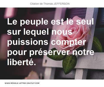 Citations Thomas JEFFERSON