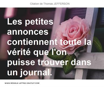Citations Thomas JEFFERSON