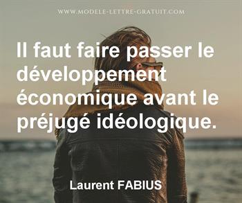 Citation de Laurent FABIUS