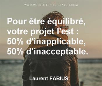 Citation de Laurent FABIUS