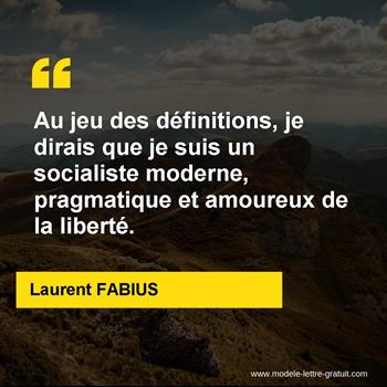 Citation de Laurent FABIUS