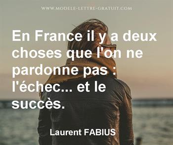 Citation de Laurent FABIUS