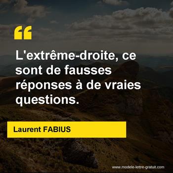 Citation de Laurent FABIUS