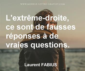 Citation de Laurent FABIUS