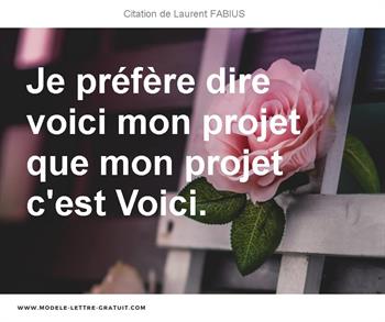 Citations Laurent FABIUS