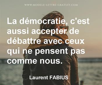 Citation de Laurent FABIUS