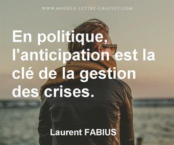 Citation de Laurent FABIUS