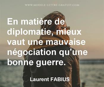 Citation de Laurent FABIUS