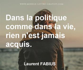 Citation de Laurent FABIUS